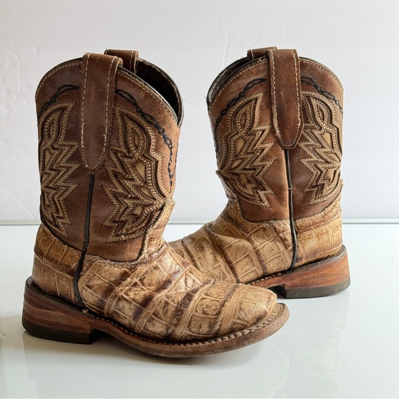 Hometown Kids Brown Leather Boots Size 3.5 | 16 Mexico - Picture 1 of 11
